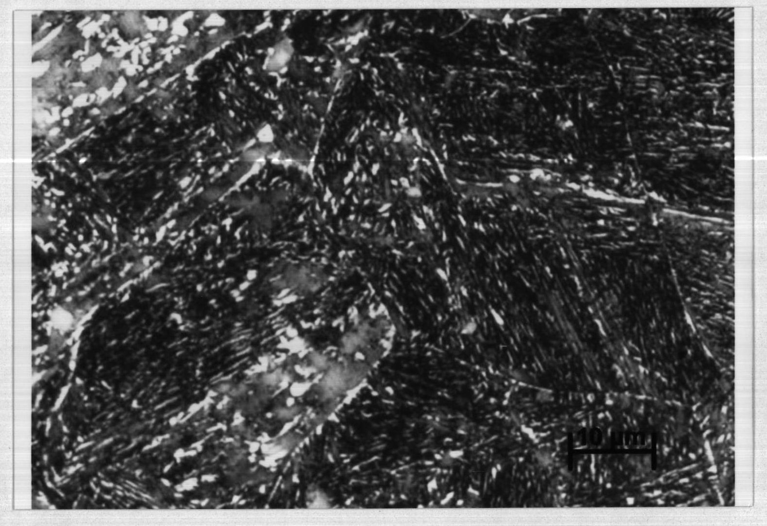 Bainite steel color metallurgical-phase dye and color display method thereof