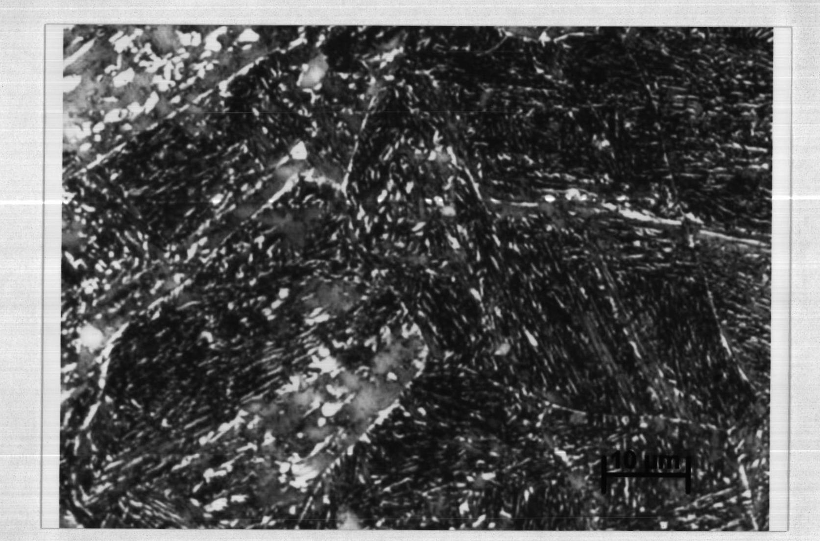 Bainite steel color metallurgical-phase dye and color display method thereof