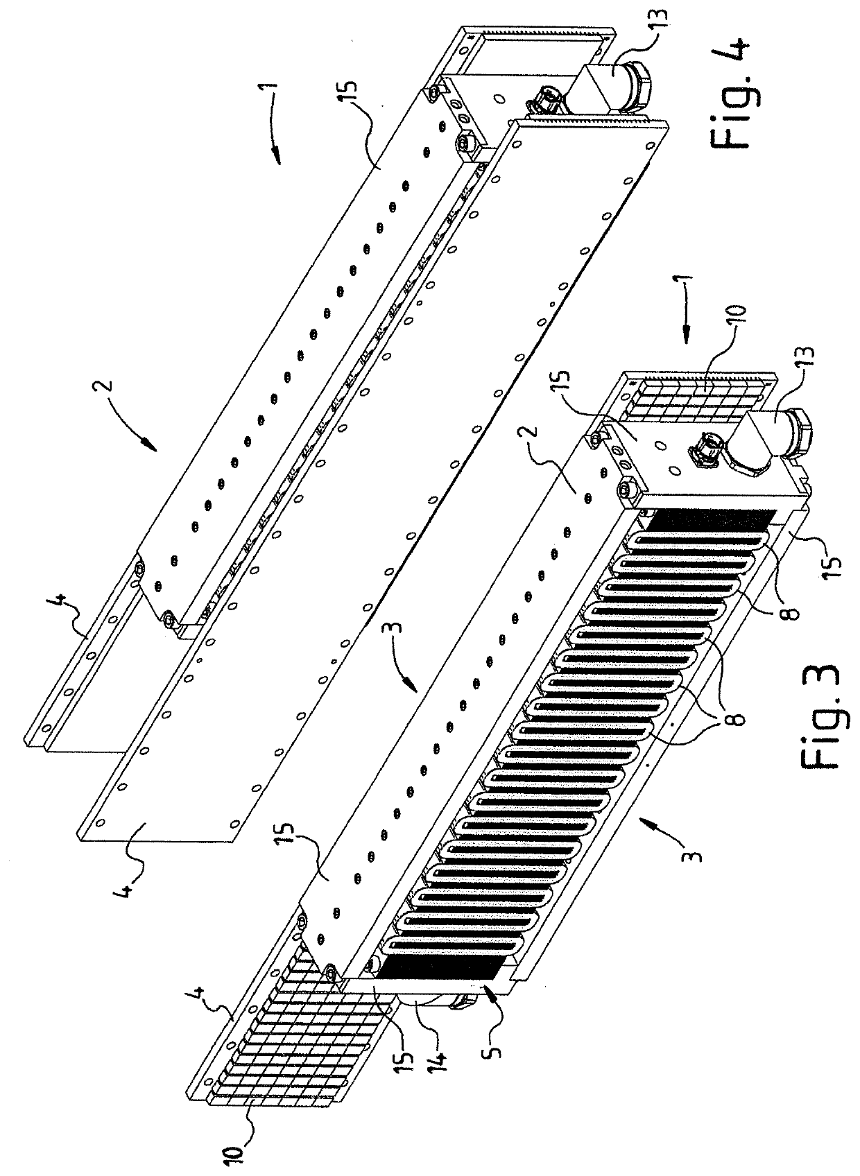 Motor component for a linear motor