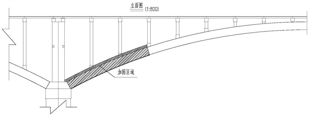 Fiber woven mesh reinforced ECC combined with single-sided enlarged cross-section method to strengthen box arch foot section