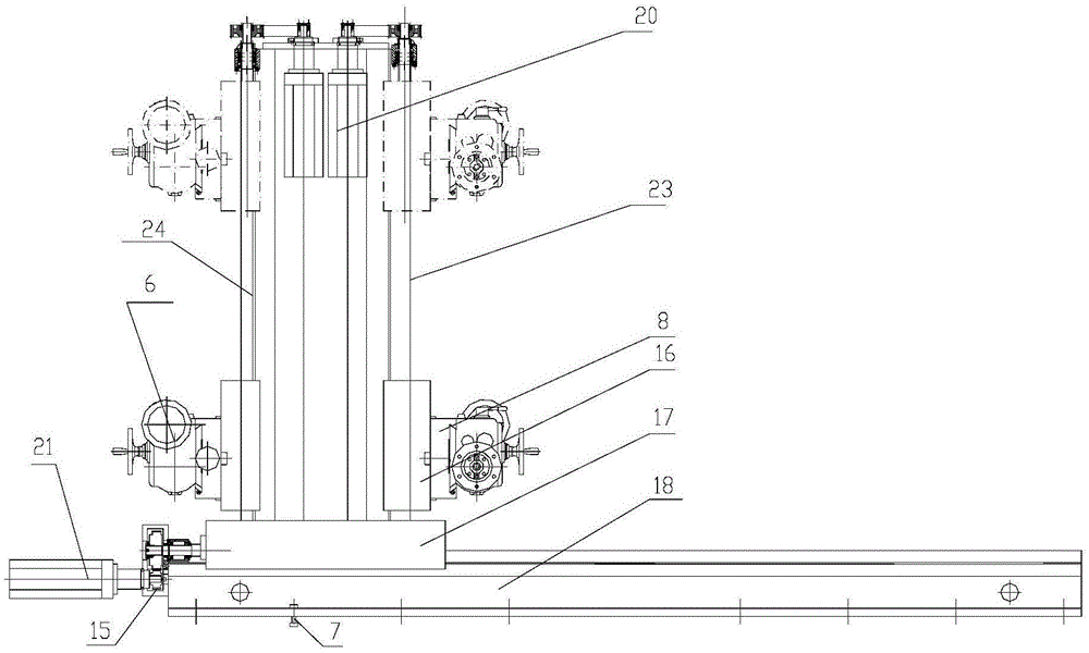 Efficient method for repairing rolling mill rack online and movable boring-milling machine