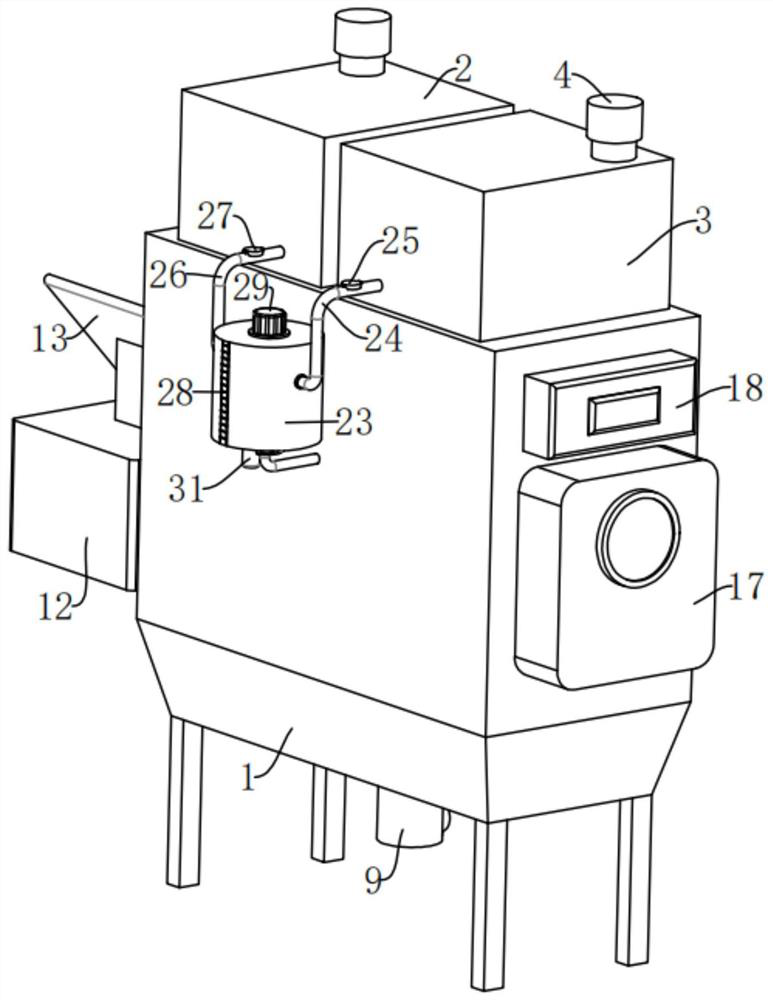 Cultivation test device for influence of microelements on crops