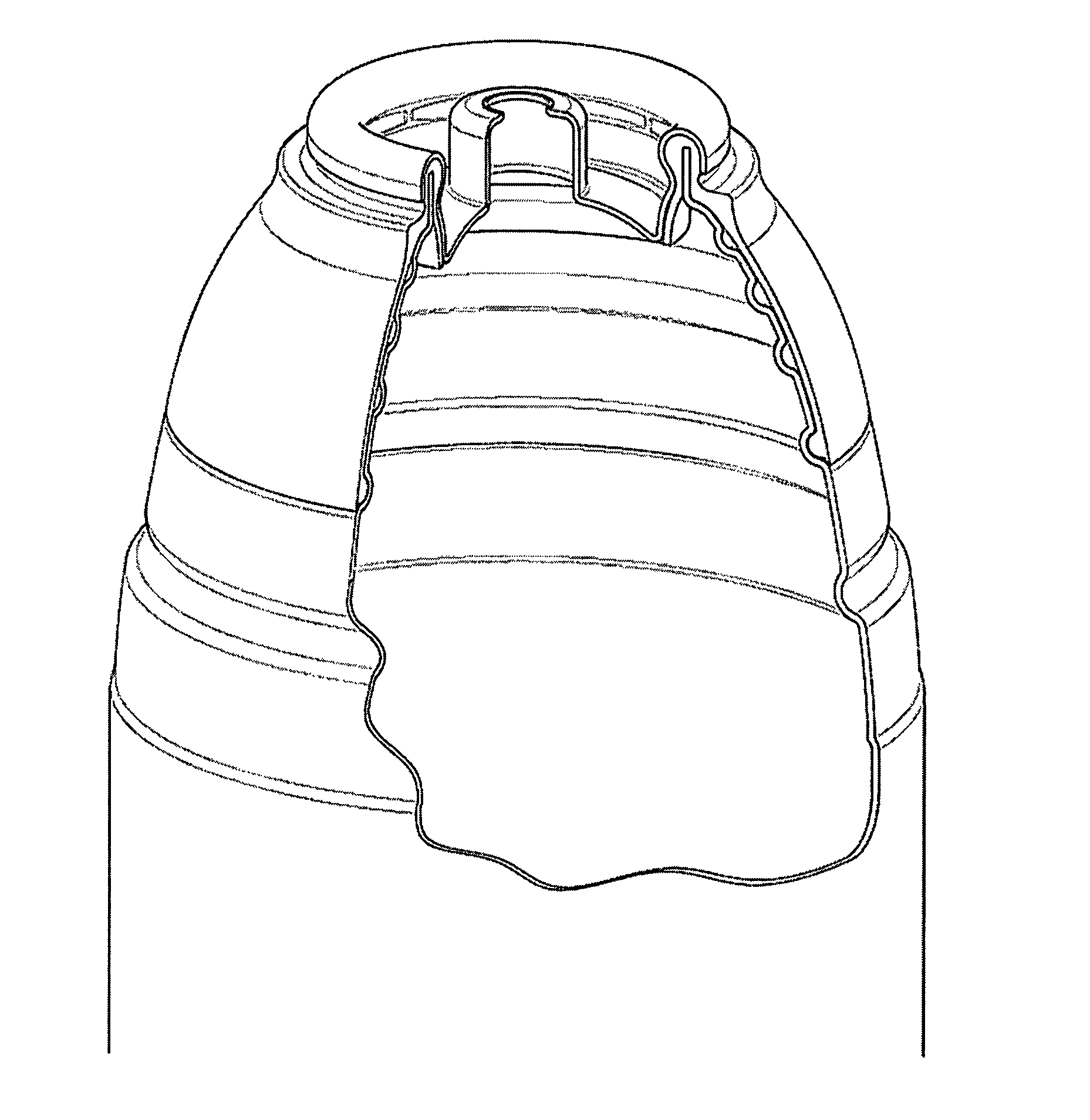 Plastic aerosol container and method of manufacturing same