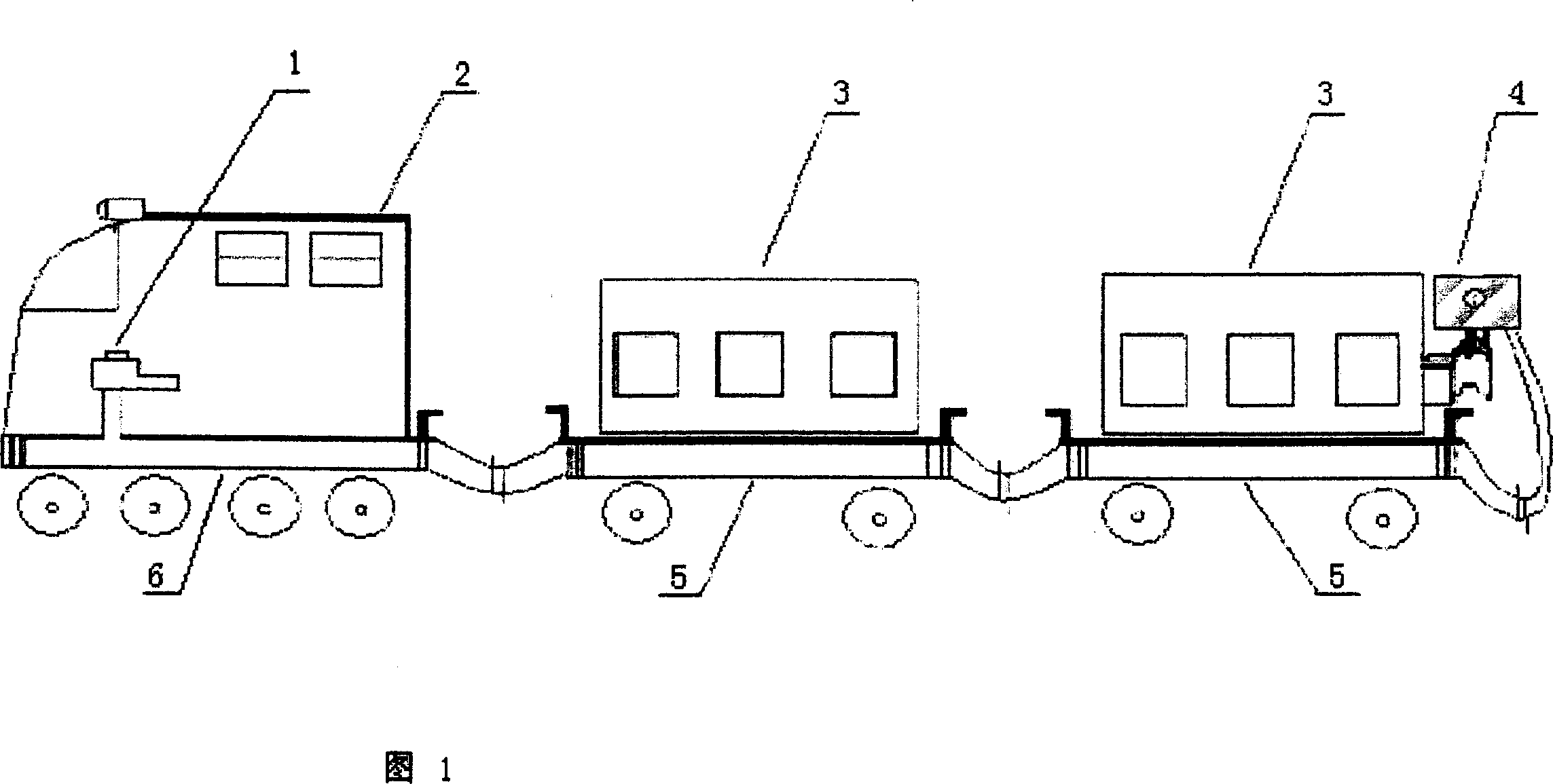 Radio early warning device for preventing train from overtaking collision