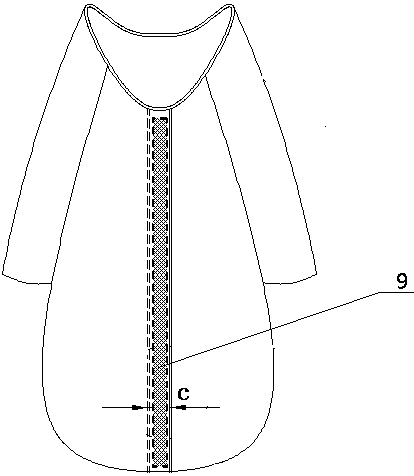 Compound silicon-carbon X-ray-resistant fabric and uniform outfit prepared from same