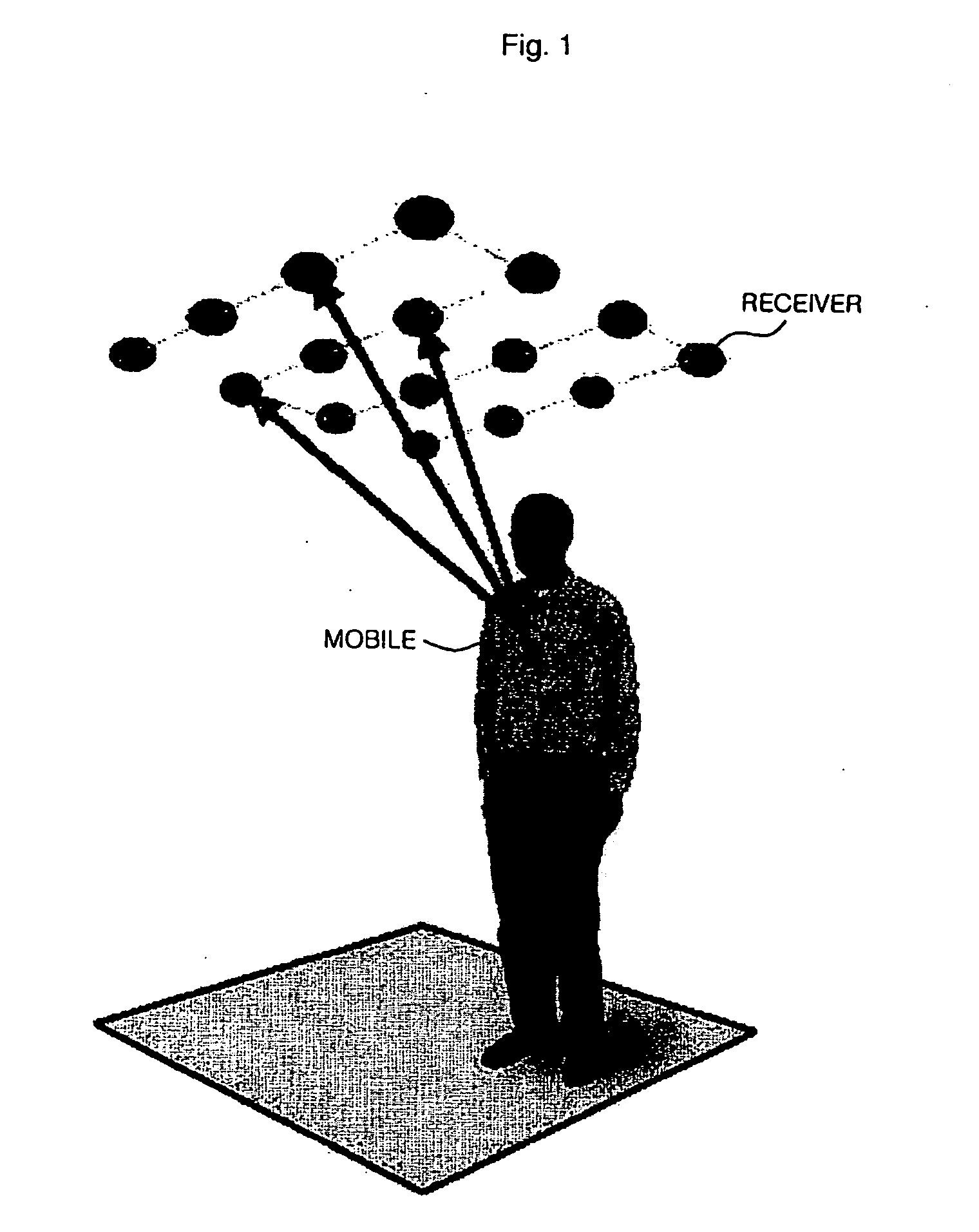 Positioning system using ultrasonic waves and method for operating the same