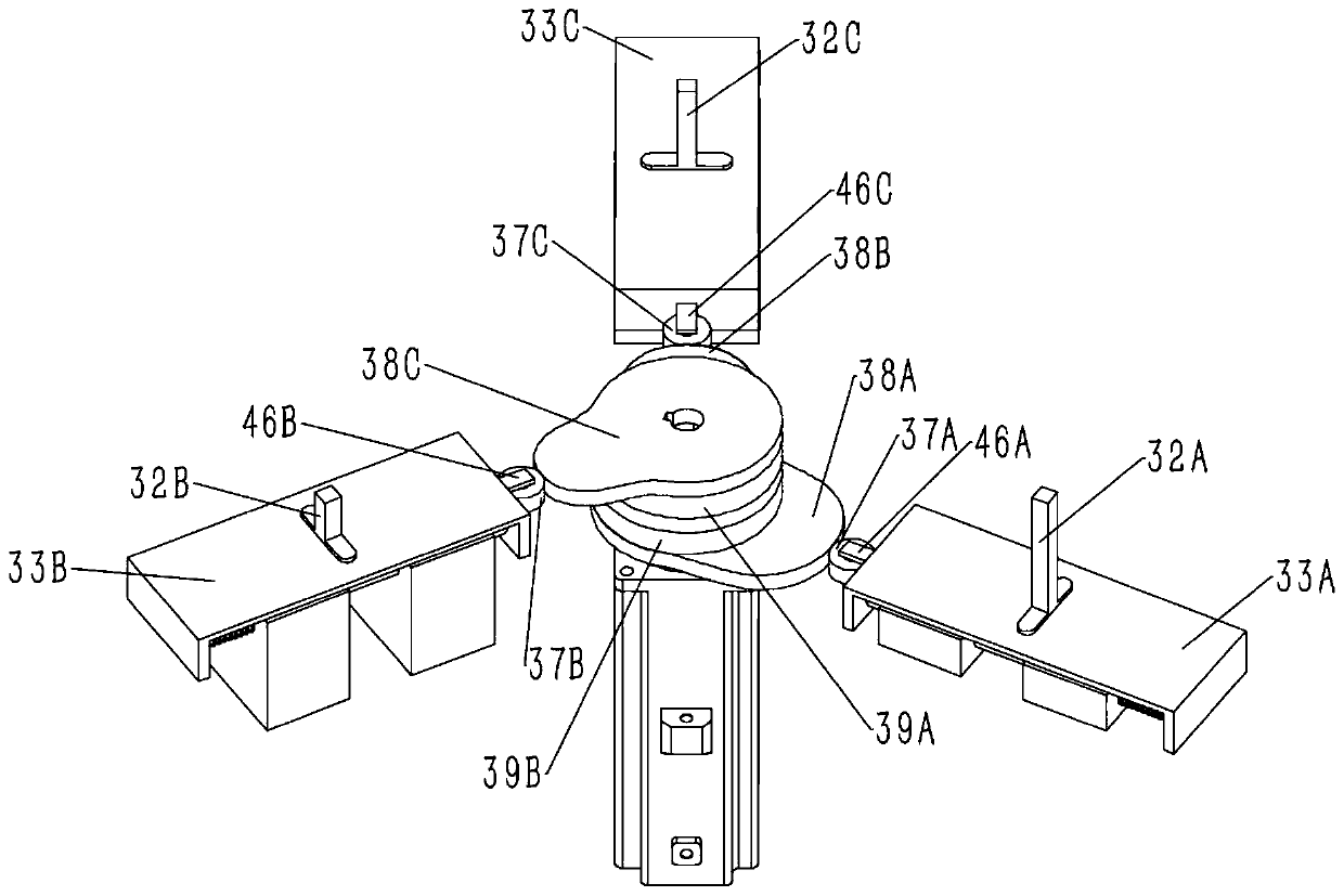 Single-power multi-branch output split-power controllable discrete differential case