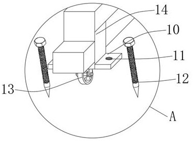 Rapid emergency protection device for dealing with tunnel deformation