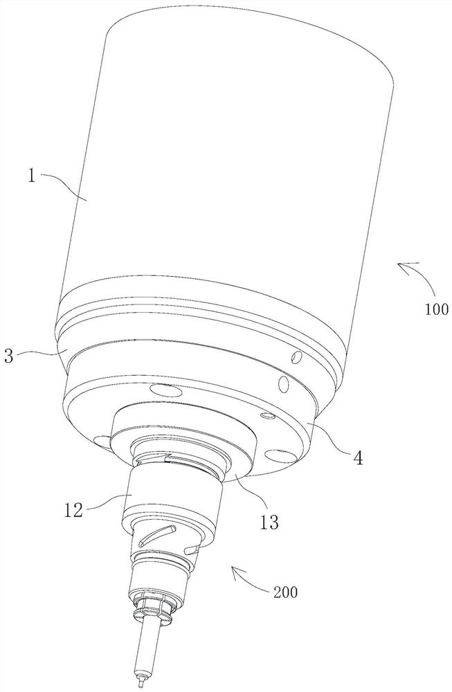 Ultrasonic machining equipment and ultrasonic spindle thereof