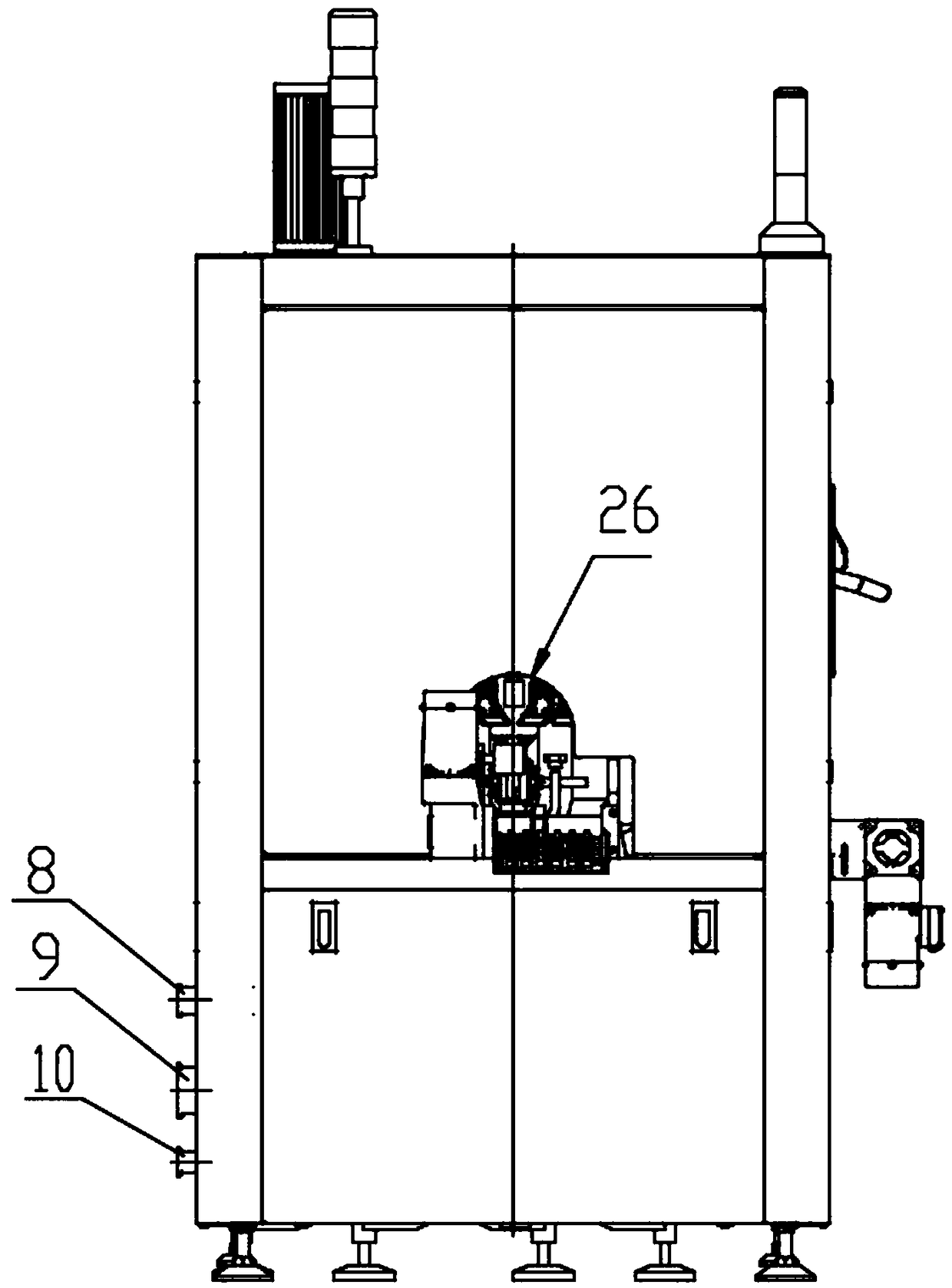 Soft bag direct-mounted hot and cold air continuous drying equipment