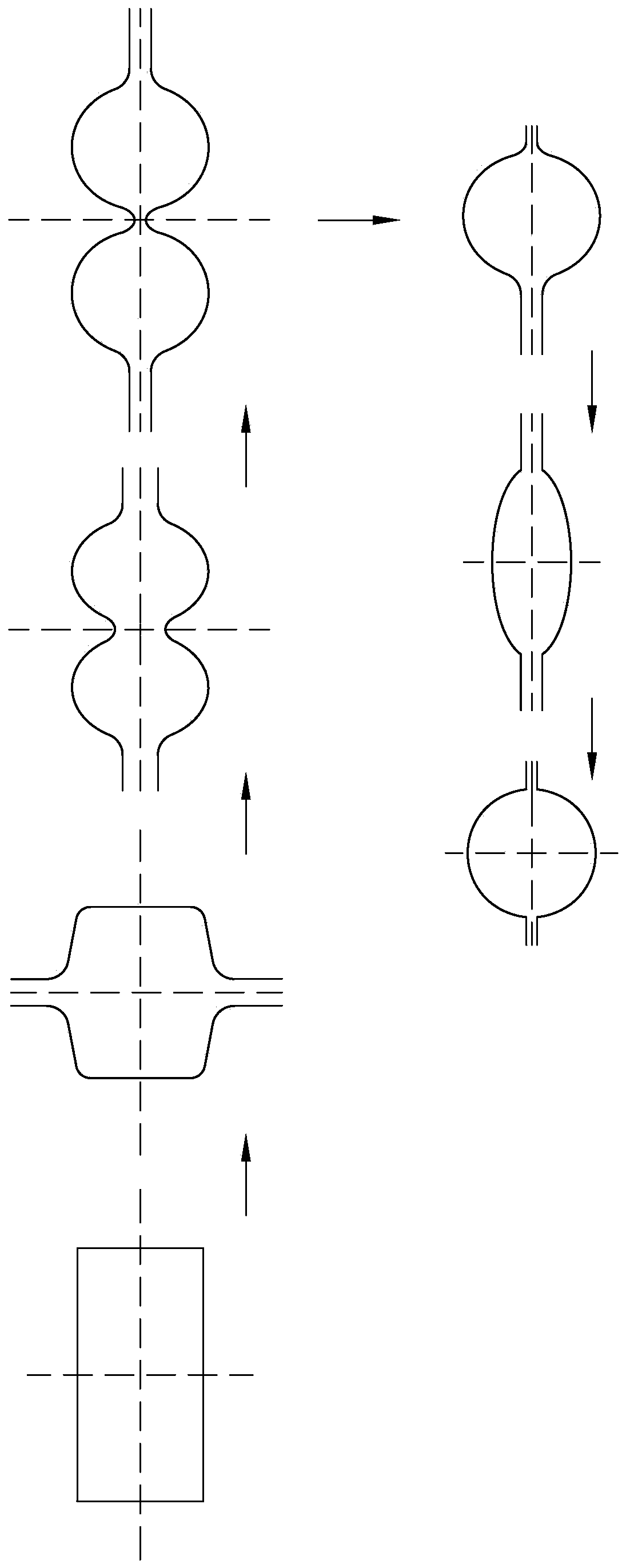 A kind of round steel slitting and rolling process