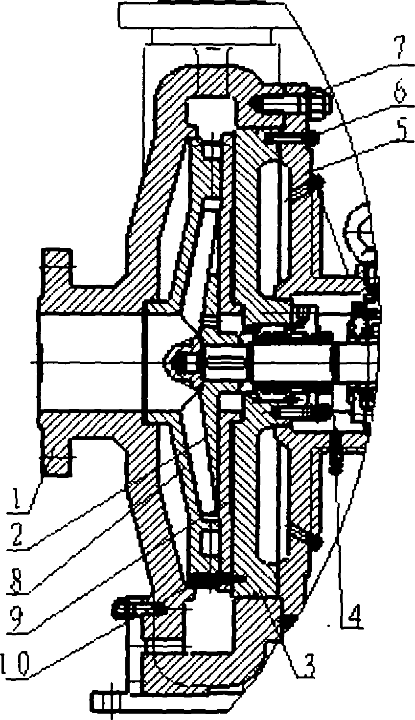 Flow passage component of high-temperature high-pressure coal chemical industry