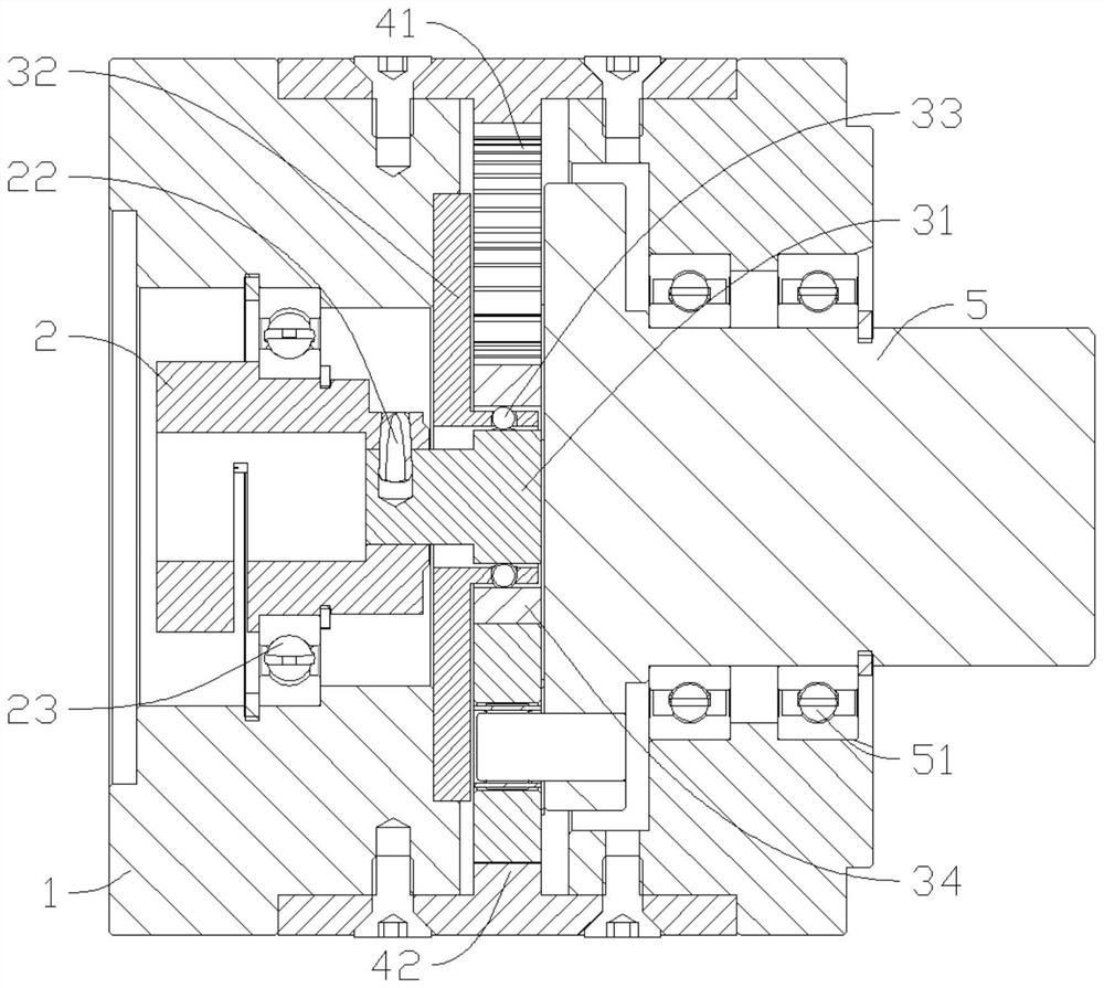 Cycloid planetary gear speed reducing mechanism