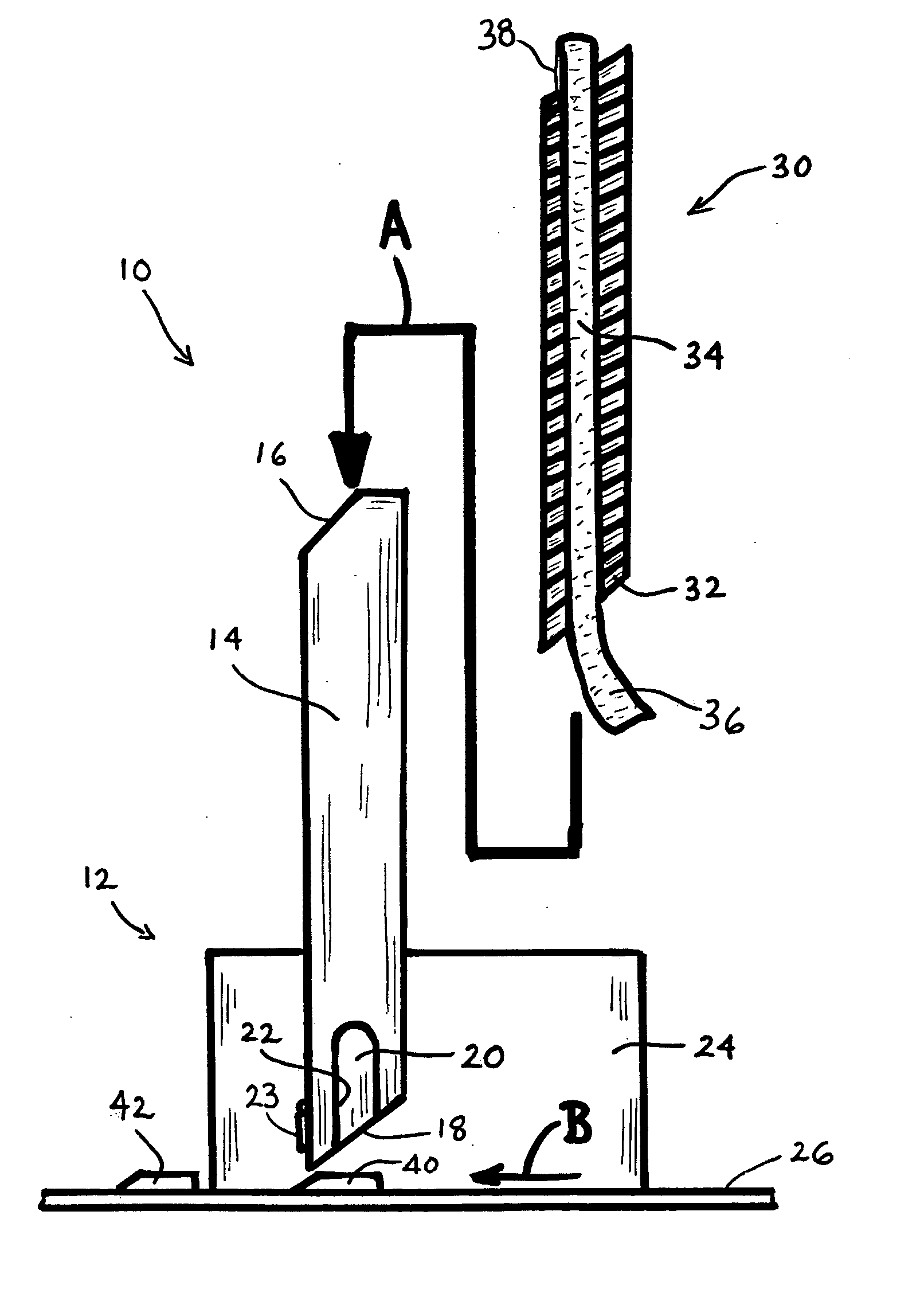 Unitary assembly of biological specimen support articles, and apparatus for dispensing individual biological specimen support articles therefrom