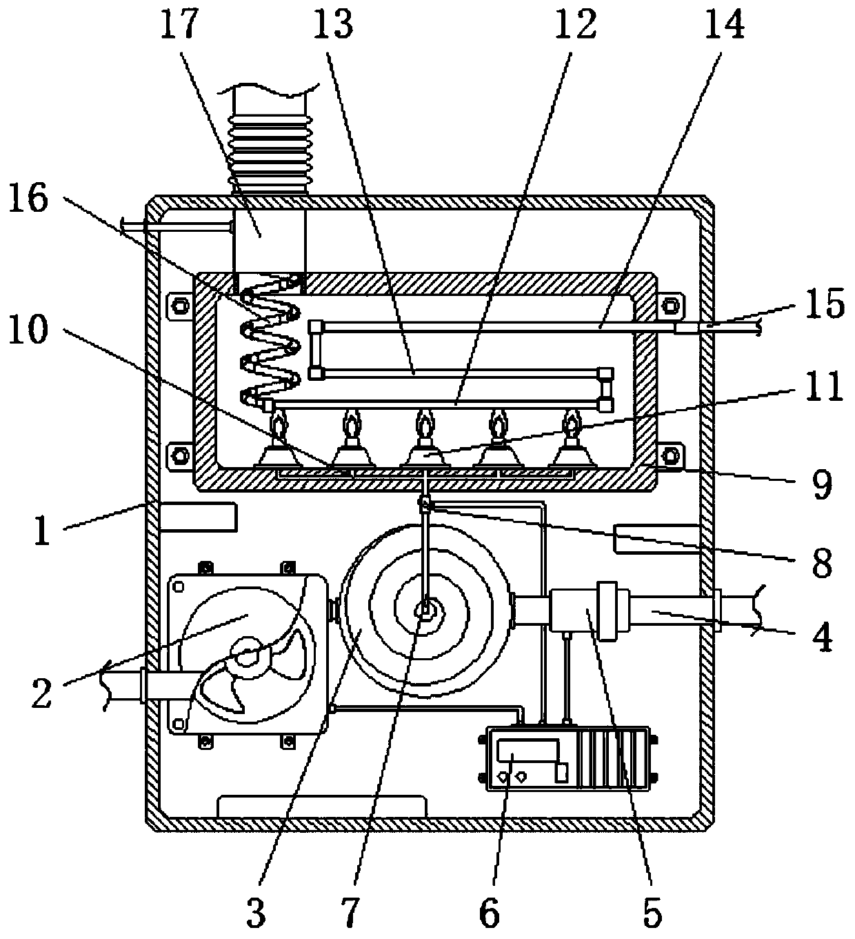 Combustion chamber of environment-friendly high-efficiency gas water heater