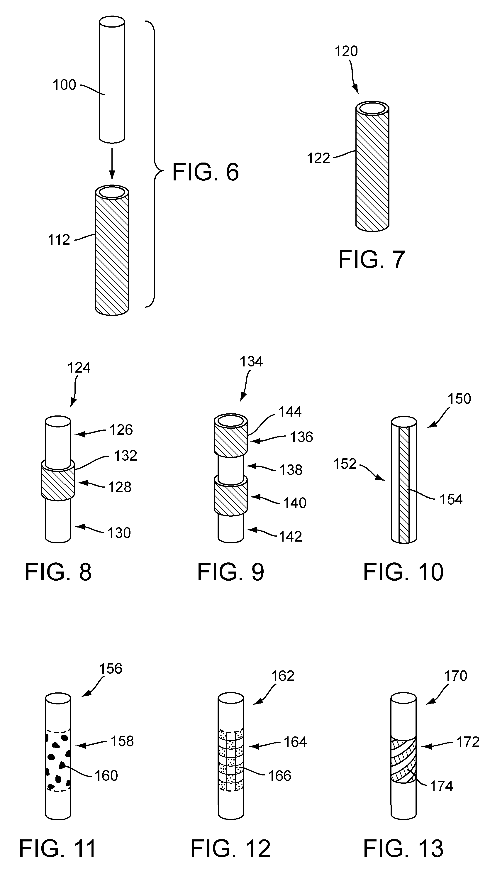 Prosthesis with a selectively applied bone growth promoting agent