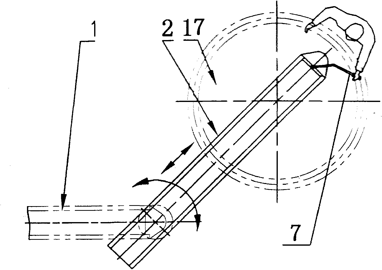 Semi-automatic rice steamer loading device of solid brewing grain tank