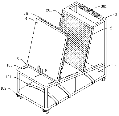 Plywood transport vehicle