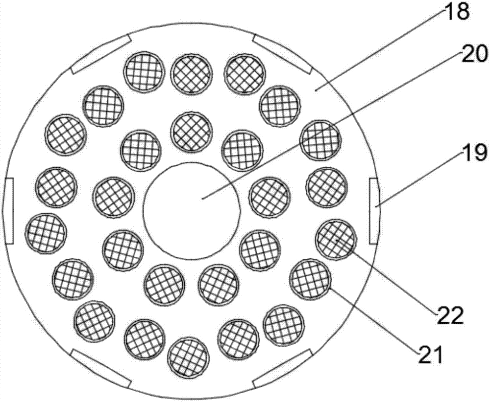 Graphene slurry multistage grinding and stirring device