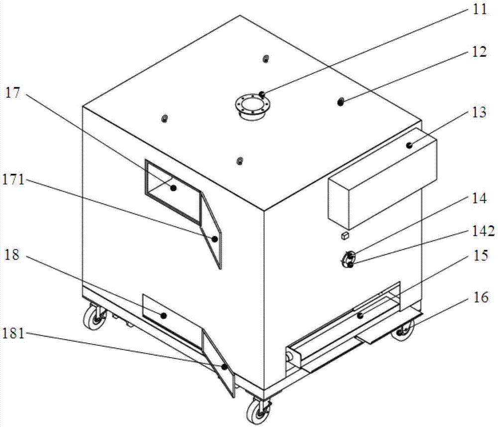 A garbage decomposition device