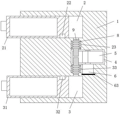 Logistics packing case fixing and locking device