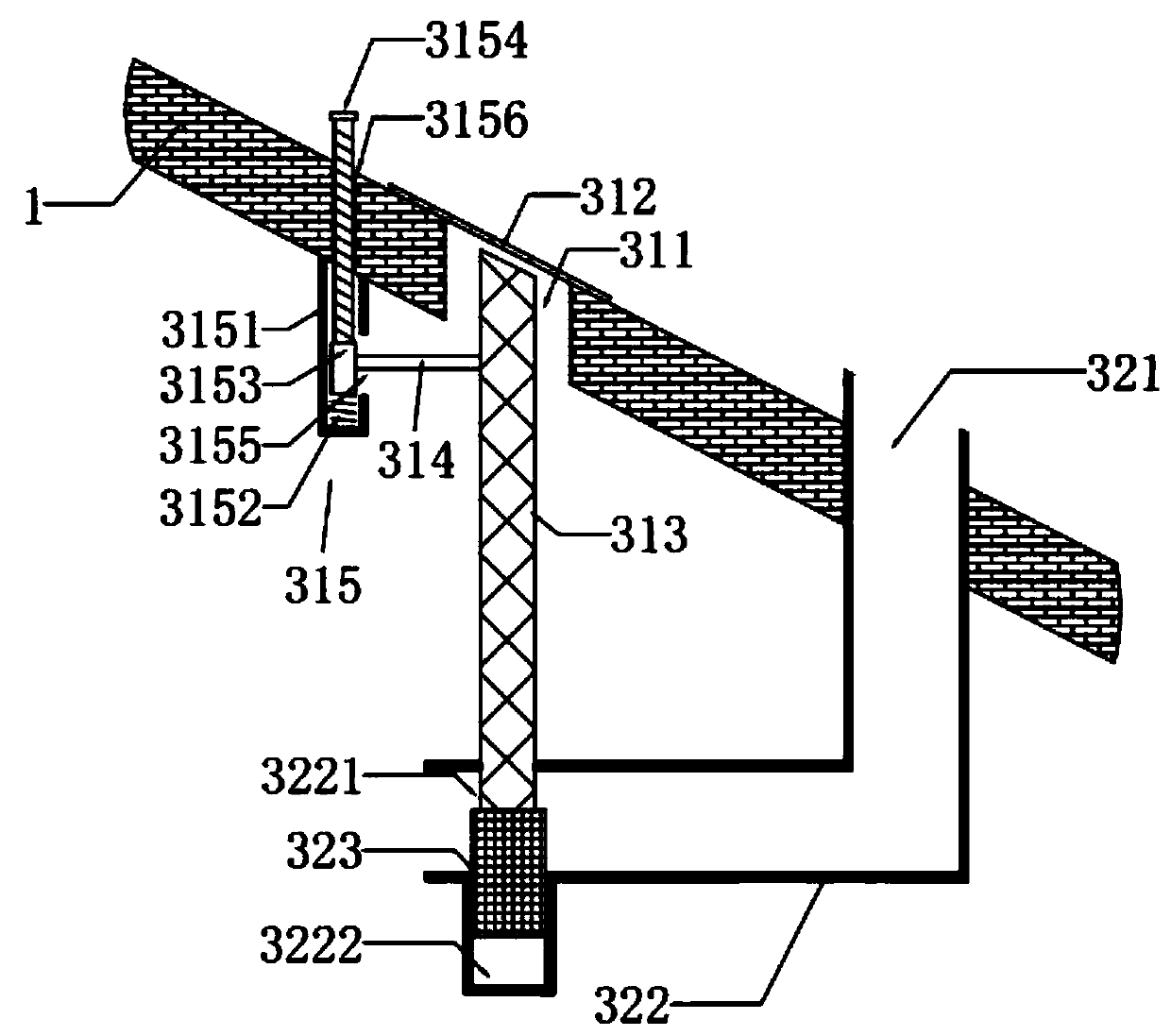 A ceramic dust removal device