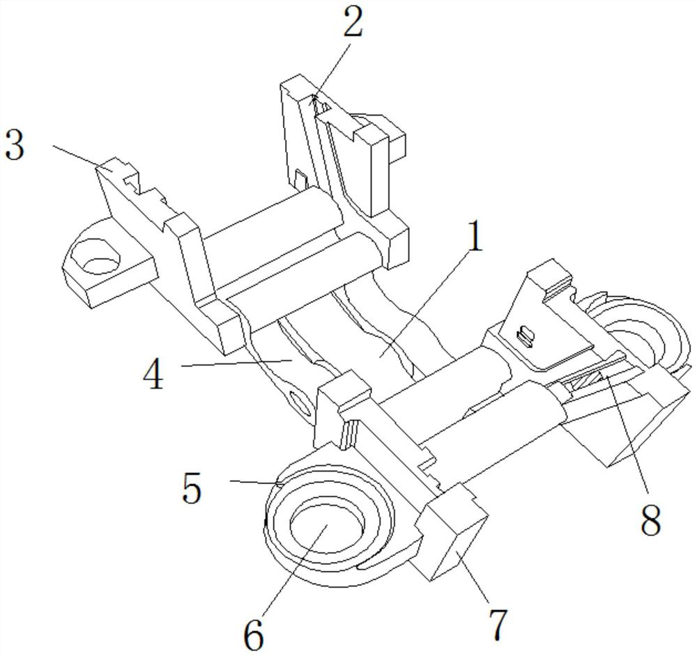 Inner folding hinge structure