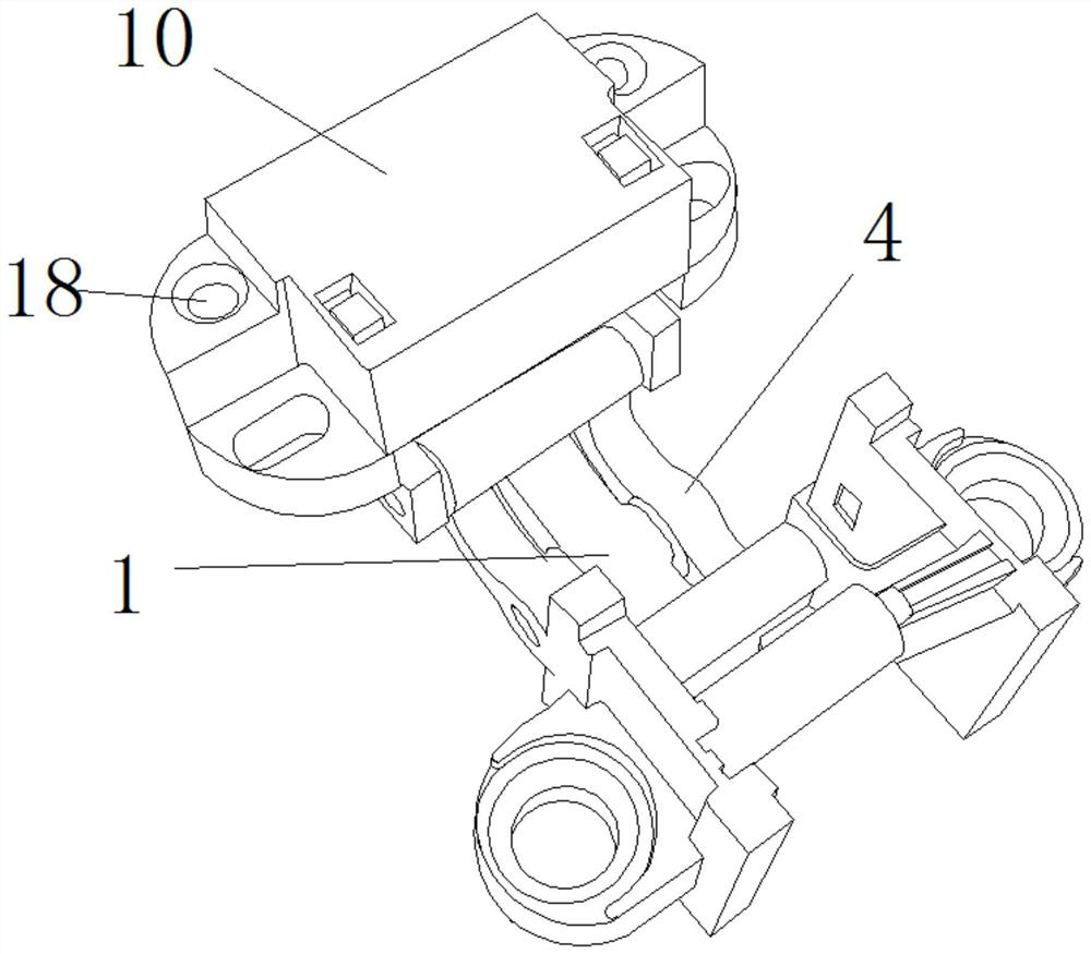 Inner folding hinge structure