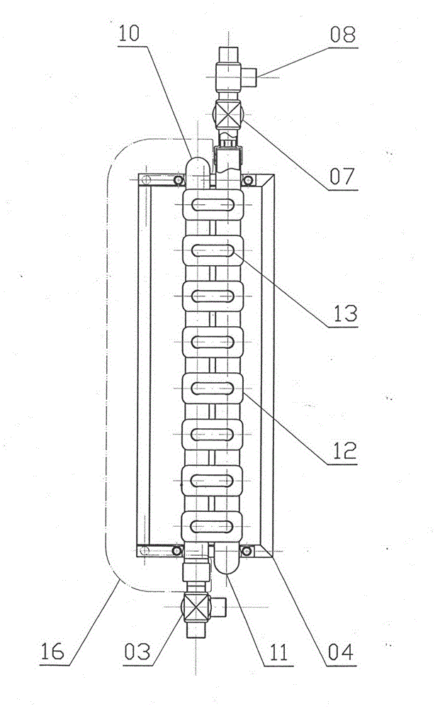 Temperature control auxiliary water tank of solar water heating system