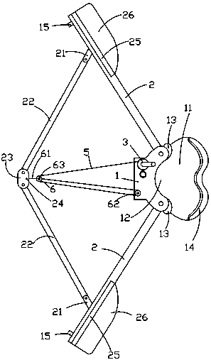 Leg ligament stretching device