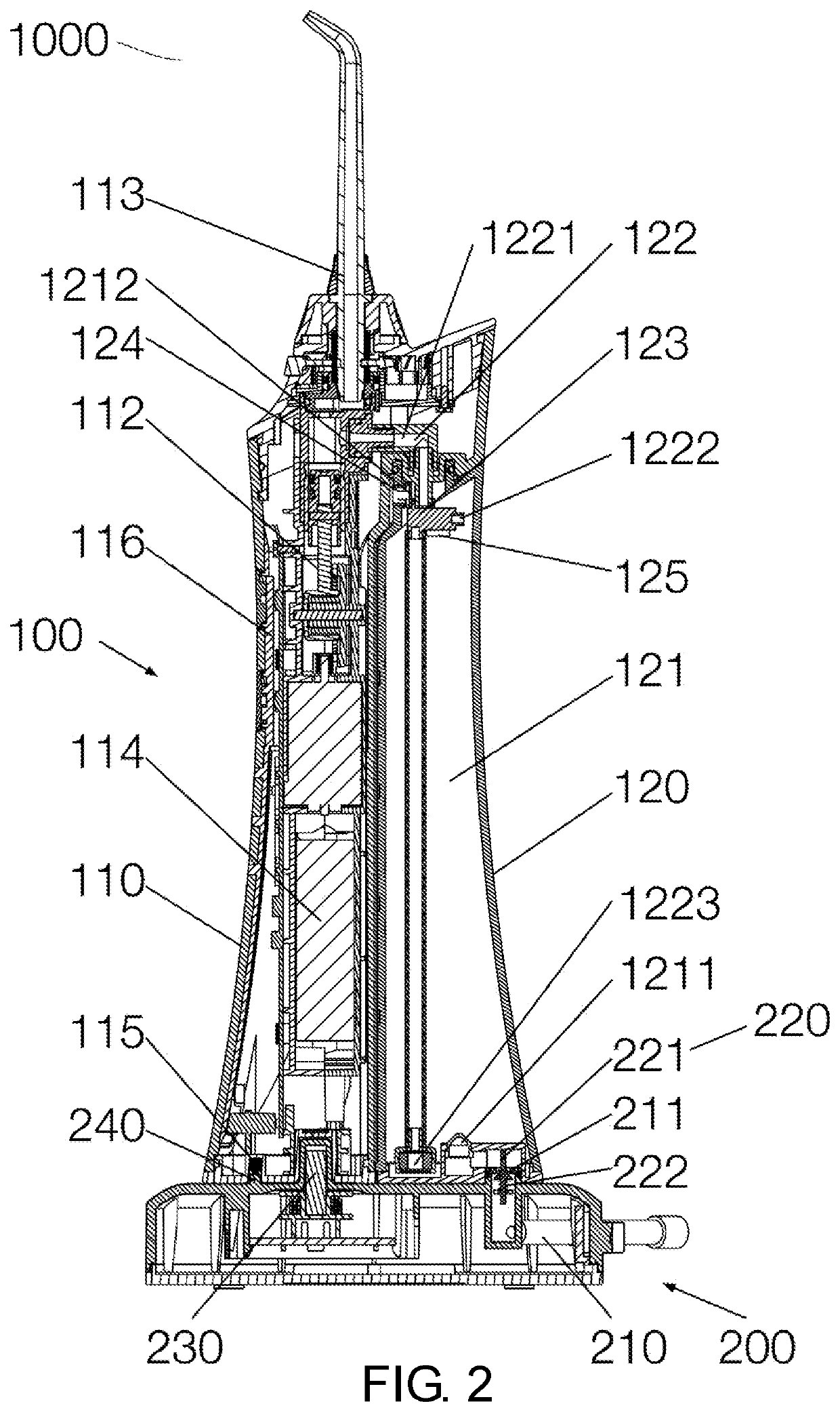 Portable teeth cleaning apparatus