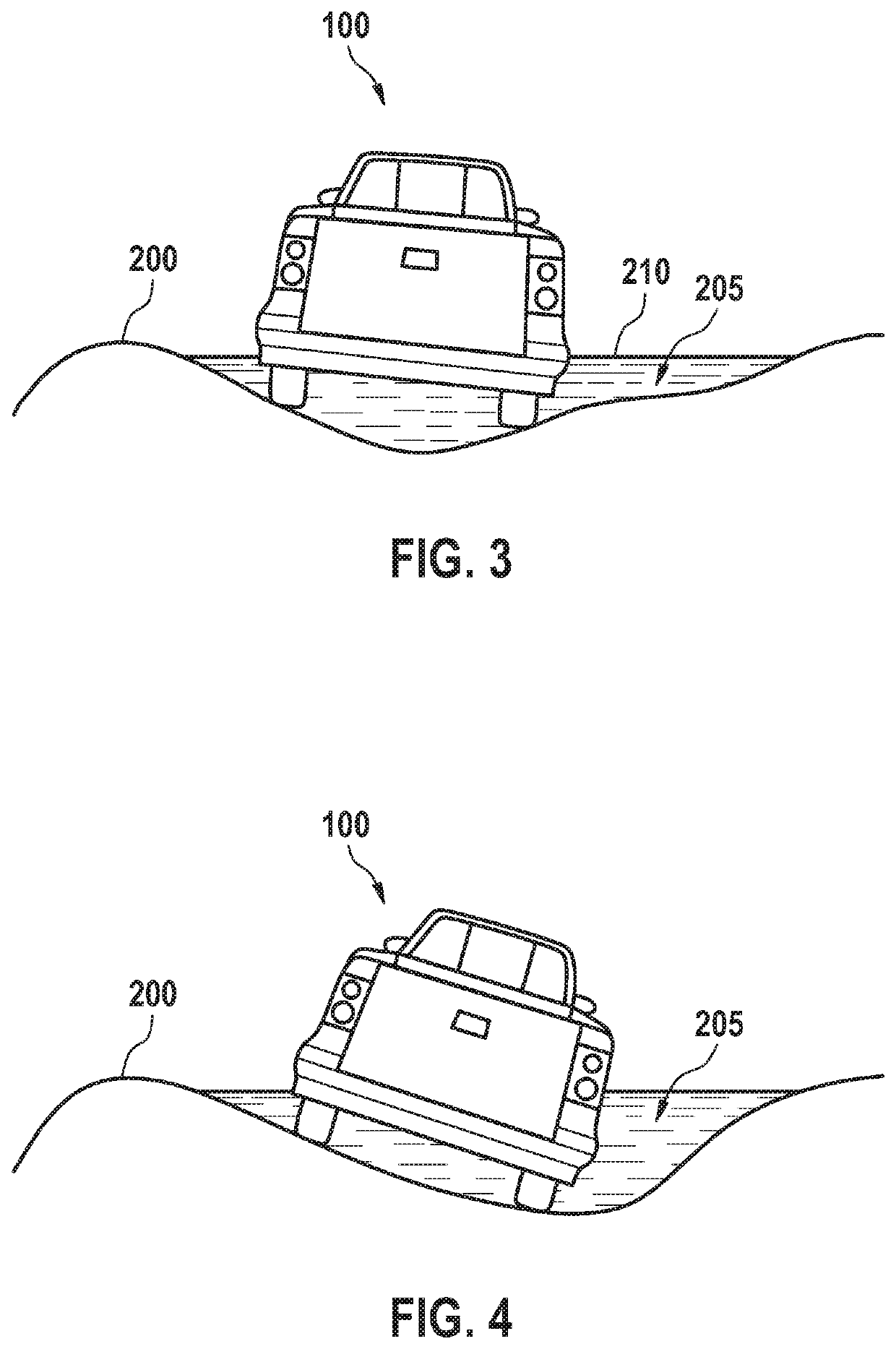 Method for ascertaining a liquid depth of a liquid accumulation on a travel path in front of a vehicle, and method for ascertaining a travel trajectory through a liquid accumulation on a travel path in front of a vehicle