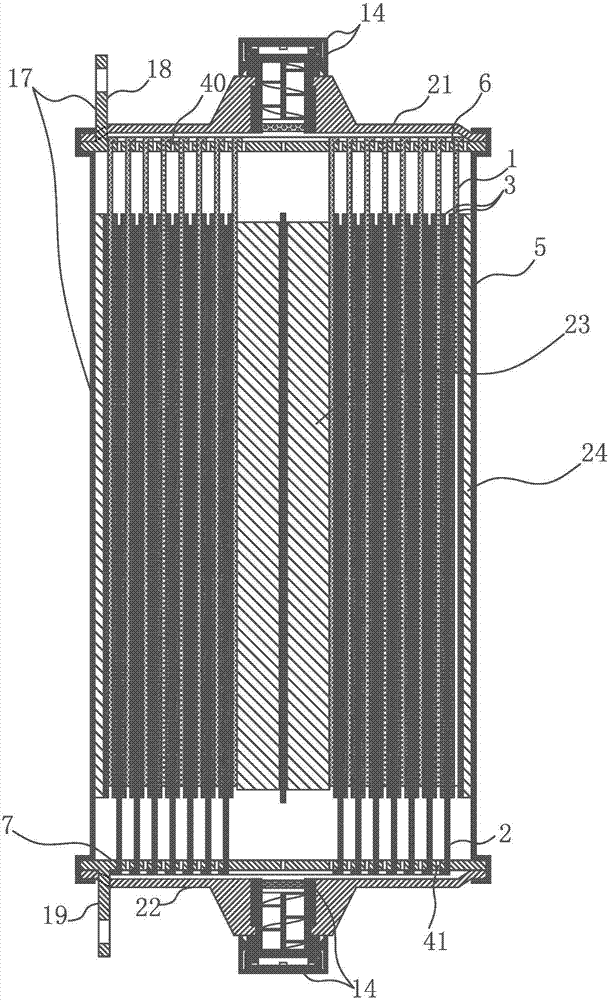 Symmetric composite electrode porose current collector double membrane safety valve coiled storage battery