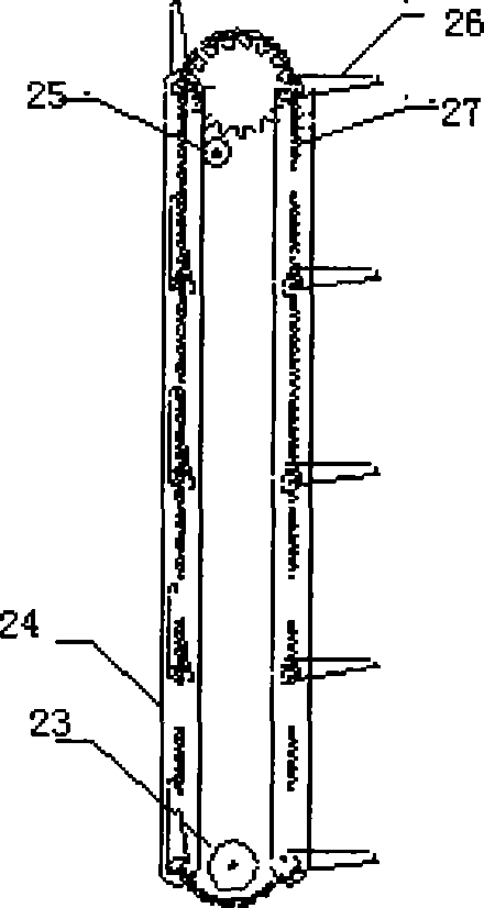 Whole-feeding combine harvester equipped with lifting device