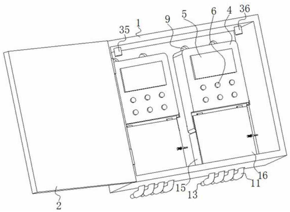 Three-phase electricity meter provided with multiple electricity larceny induction mechanisms and use method of three-phase electricity meter