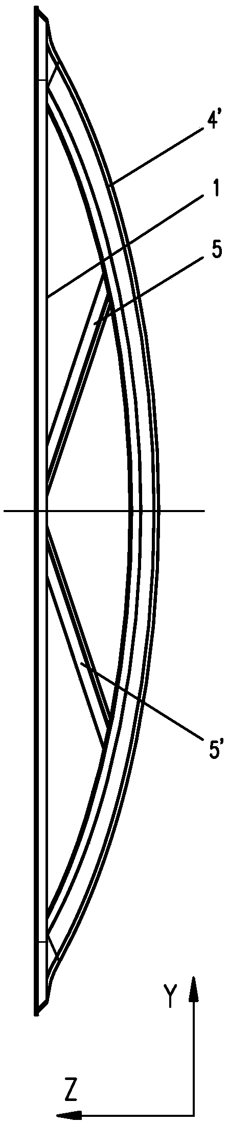 Stamping backplane of a micro-arc reflector