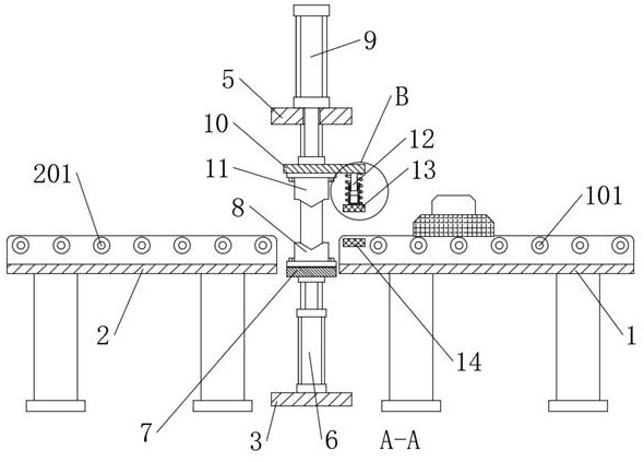 Aluminum plate bending device for machining high-stability aluminum profile