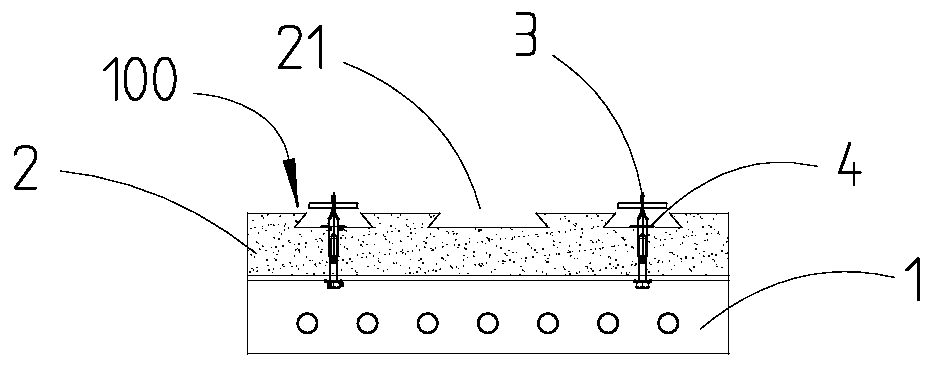 Aluminum formwork exterior wall insulation device