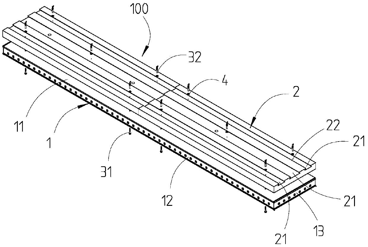 Aluminum formwork exterior wall insulation device