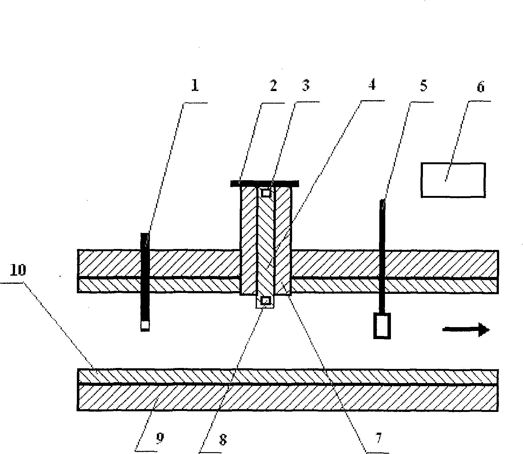 Temperature flow-type steam quality measurement device and measurement method