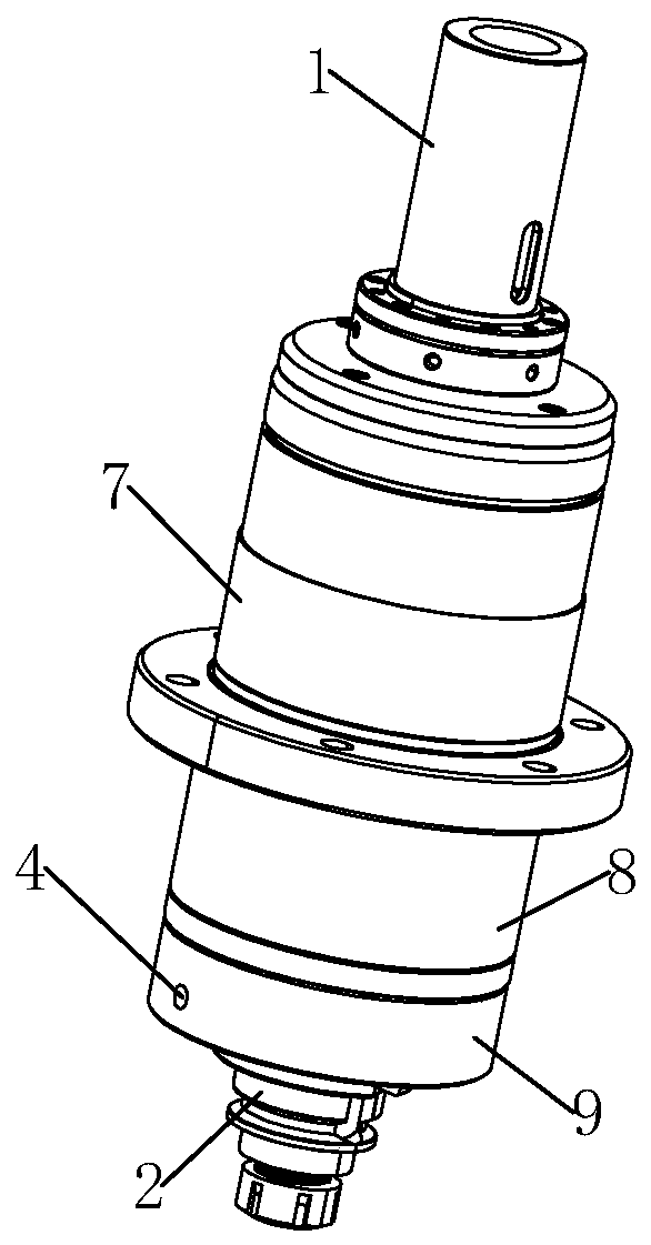 Machine tool spindle assembly and machining equipment