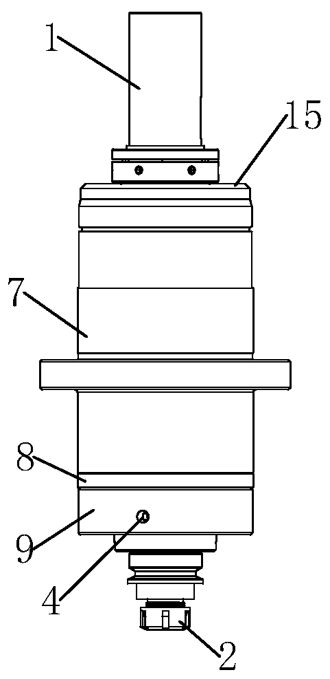 Machine tool spindle assembly and machining equipment