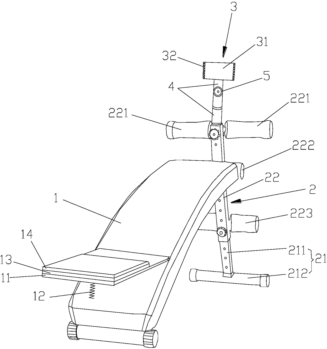 Anti-cheating abdominal board