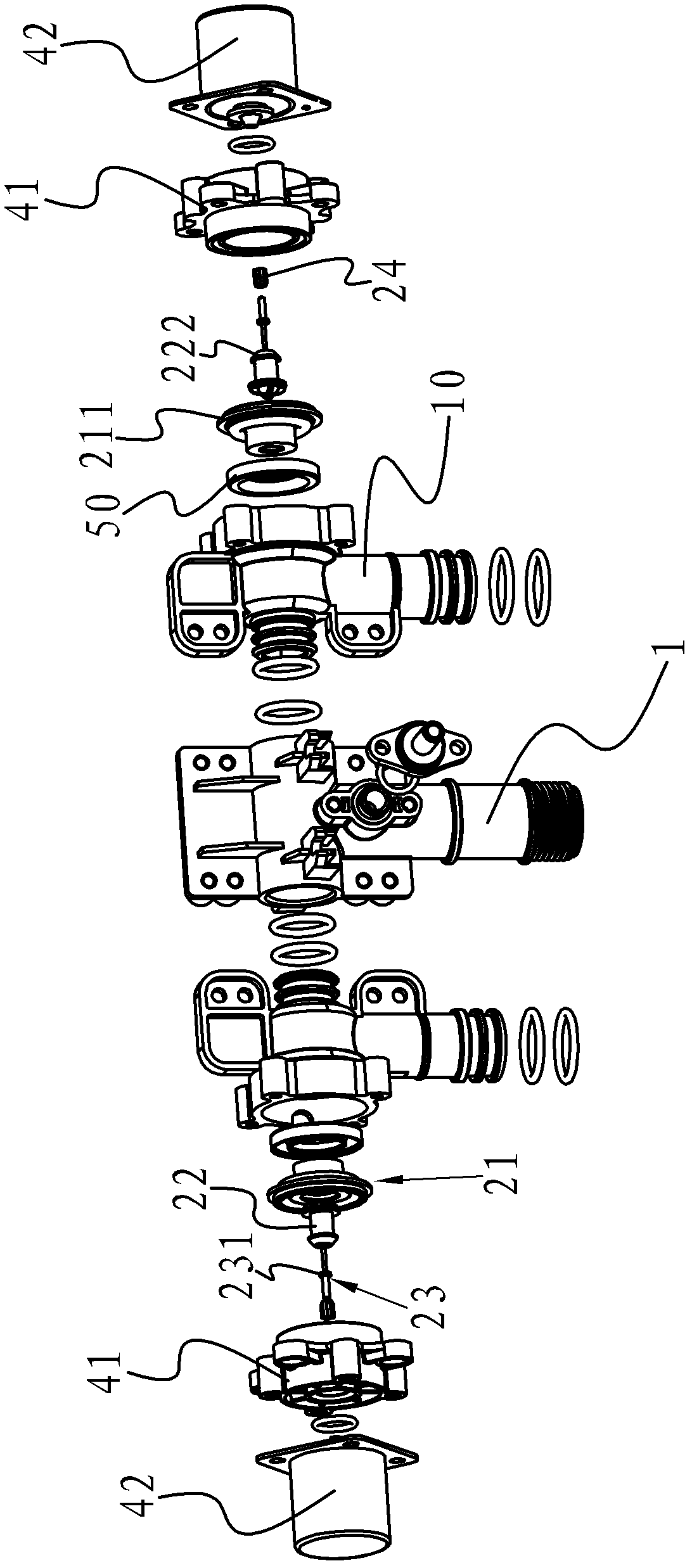 Automatic flushing device of intelligent toilet