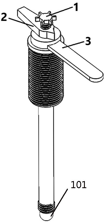 Adjustable clamp for mounting nickel-based single-crystal high-temperature alloy wafer sample