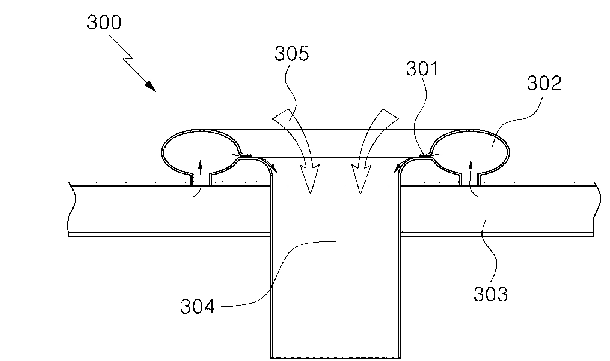 Pulse air injection nozzle with dual columnar slits and bag filter dust removal system using same