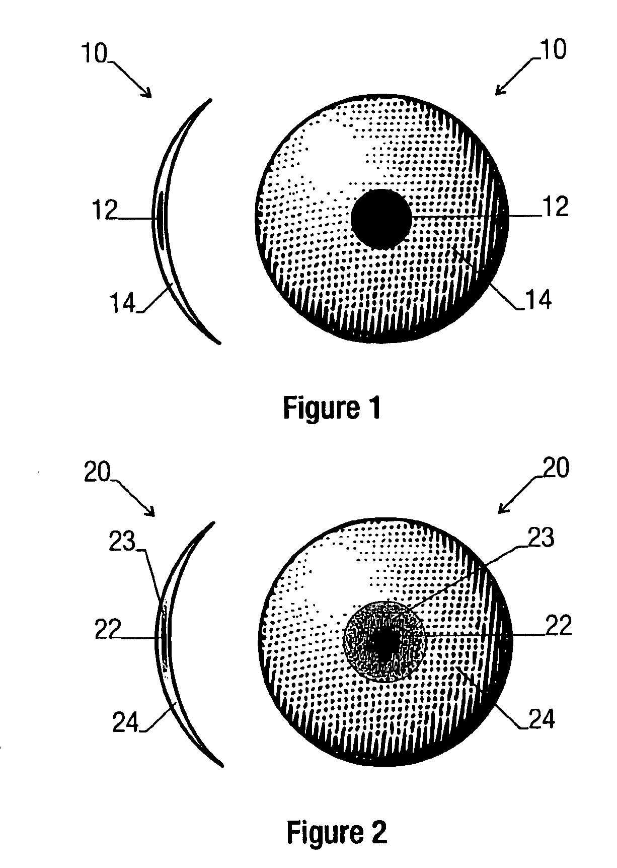 Contact lens for treating binocular diplopia