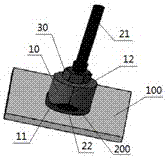 Tool for quickly removing paint on circumference of hole