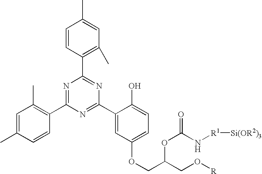 Silane-modified UV absorbers and coatings