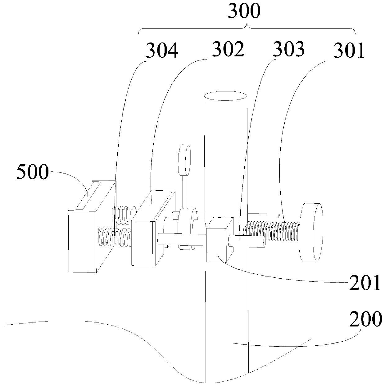 Clamping device in high-precision optical element interference detection